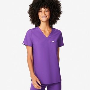 Figs Ultraviolet Catarina one pocket scrub top SMALL